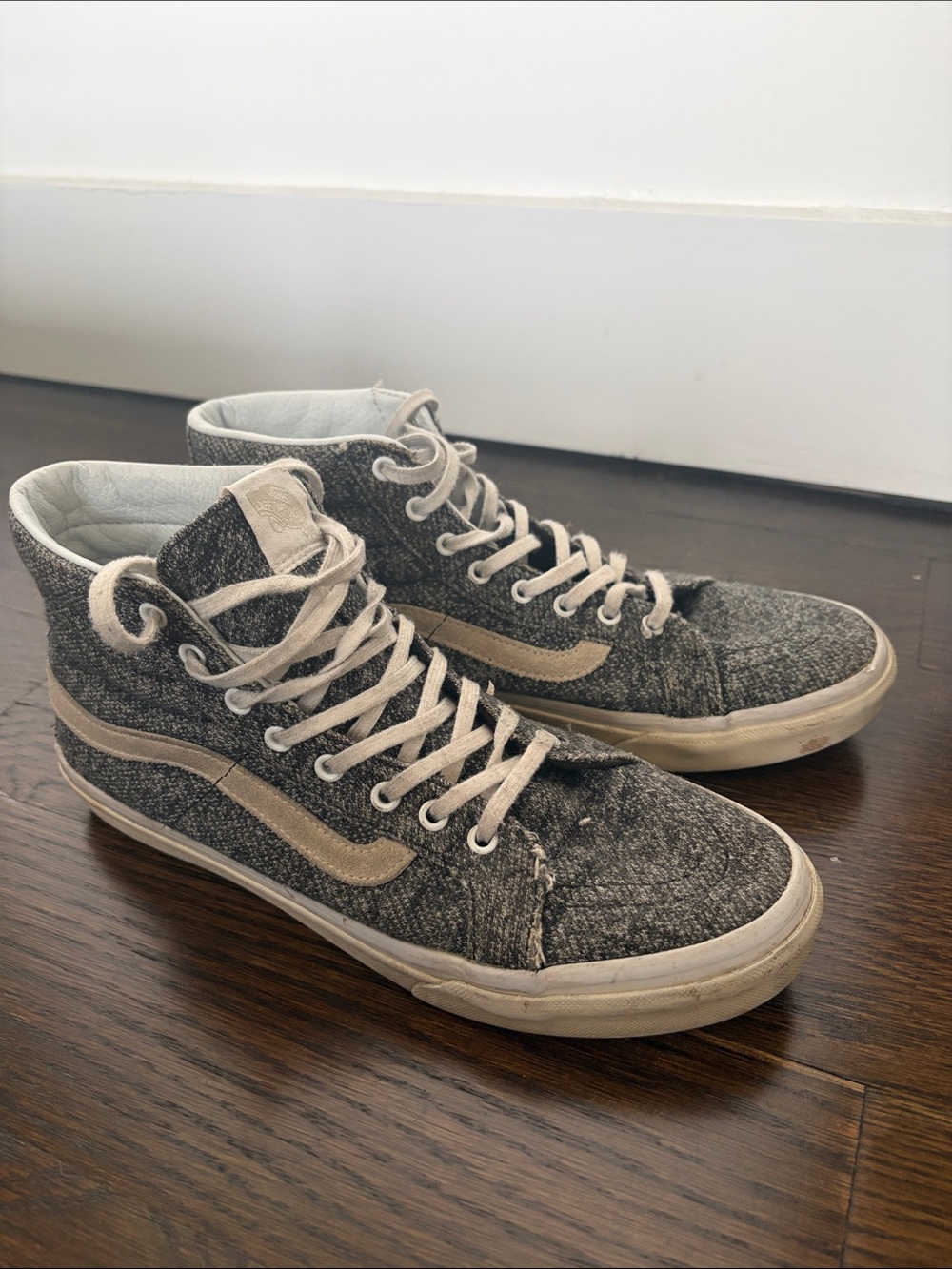 Vans x Madewell Heathered Gray Sk8 High-Top Sneakers